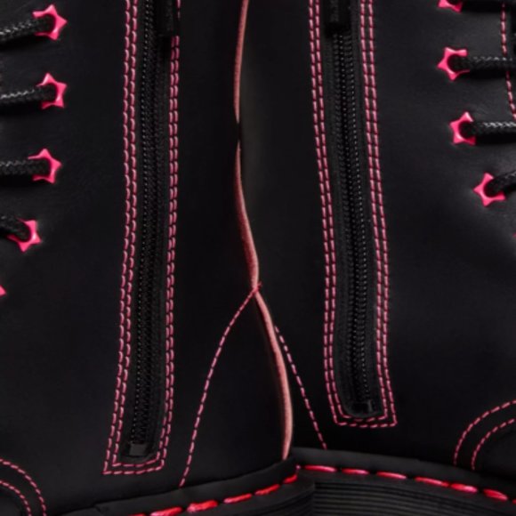 DR. MARTENS JADON II BOOT NEON STAR LEATHER PLATFORMS MSRP$250 RARE Clash Pink - Picture 7 of 12
